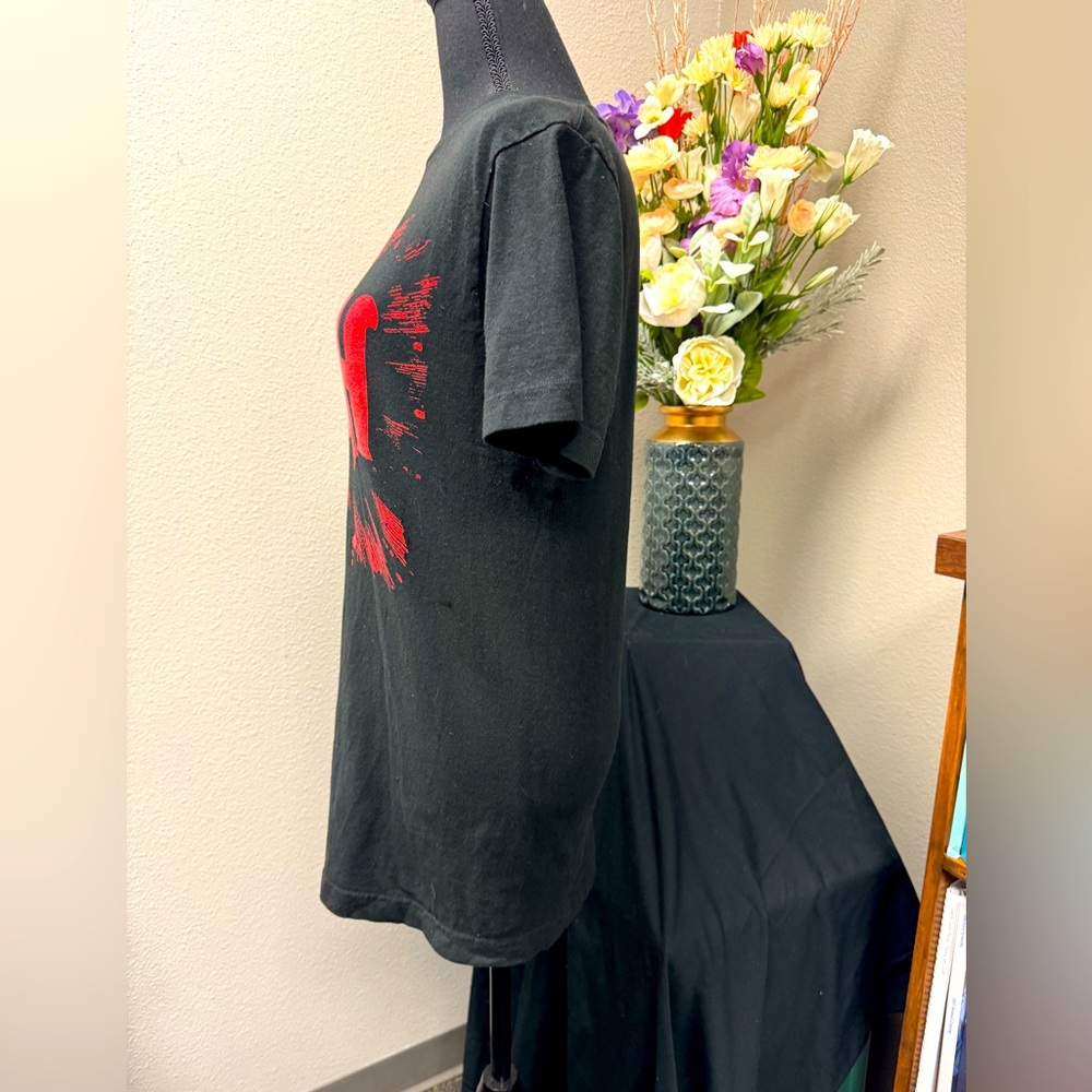 Rush Vintage Band Black and Red Cotton Short Sleeve Tee Shirt Size Small - Picture 4 of 6
